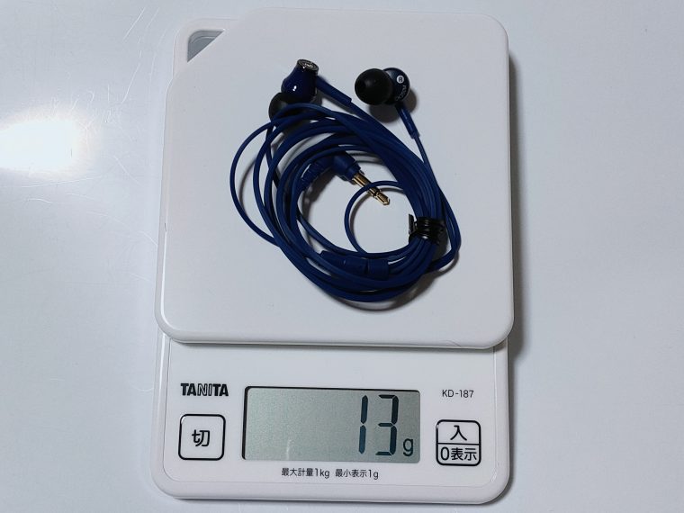 ATH-CK350Mの重さ